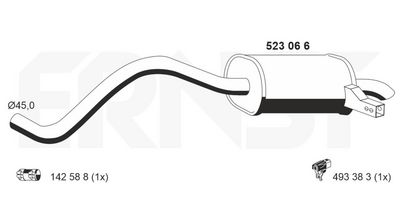 ENDSCHALLDäMPFER ERNST 523066