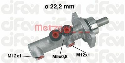 Главный тормозной цилиндр METZGER 202-423 для CITROËN C2