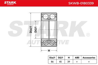 комплект колесен лагер STARK SKWB-0180339