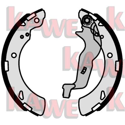KAWE 01091 Ремкомплект барабанных колодок для HONDA CIVIC VII Hatchback (EU, EP, EV) 1.4 i (EP1)