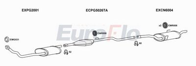 Układ wydechowy EUROFLO CNDIS19D7008D
