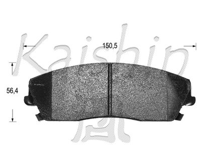 Комплект тормозных колодок, дисковый тормоз KAISHIN FK10126 для CHRYSLER 300C