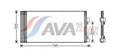 CONDENSATOR CLIMATIZARE AVA Clever Choice RTA5430D