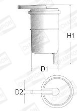 Топливный фильтр CHAMPION L102/606 для HYUNDAI PONY