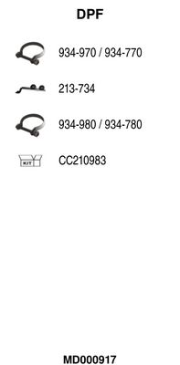 FILTRU FUNINGINE/PARTICULE SIST.DE ESAPAMENT FA1 MD000917