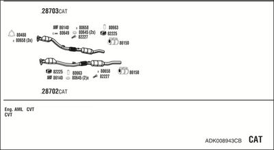 SISTEM DE ESAPAMENT WALKER ADK008943CB