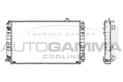AUTOGAMMA 105124 Радиатор охлаждения двигателя для AUDI A8 D2 (4D2, 4D8)