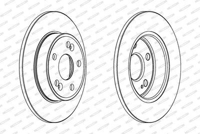 BREMSSCHEIBE FERODO DDF1213 1
