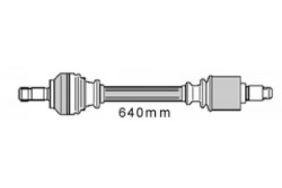 полуоска MAPCO 16408