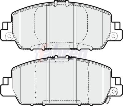 Fahren Brake Pad Set, disc brake FBP4250