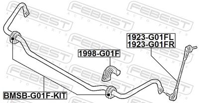 BRAT/BIELETA SUSPENSIE STABILIZATOR FEBEST 1923G01FL 1