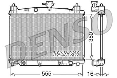 DENSO DRM44018 Радиатор охлаждения двигателя  для MAZDA 2 (Мазда 2)
