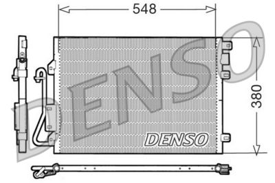 DENSO DCN23008 Радиатор кондиционера  для RENAULT KANGOO (Рено Kангоо)