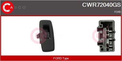 CASCO CWR72040GS Кнопка стеклоподьемника  для FORD RANGER (Форд Рангер)