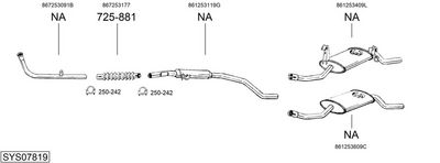 Изпускателна система BOSAL SYS07819