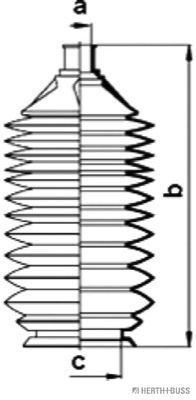FALTENBALGSATZ LENKUNG Herth+Buss Jakoparts J4103007 1