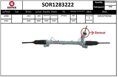 LENKGETRIEBE SNRA SOR1283222