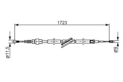 Cable Pull, parking brake 1 987 477 686