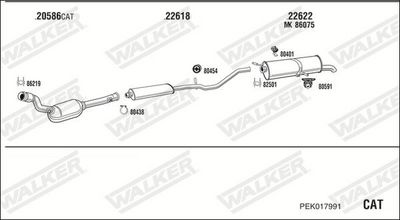 Изпускателна система WALKER PEK017991