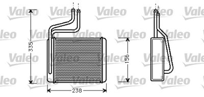 VALEO 812275 Радиатор печки  для FORD COUGAR (Форд Коугар)
