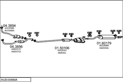 SISTEM DE ESAPAMENT MTS AUDI35980A005325
