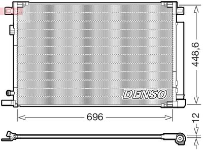 Конденсатор, кондиционер DENSO DCN50128 для TOYOTA CAMRY