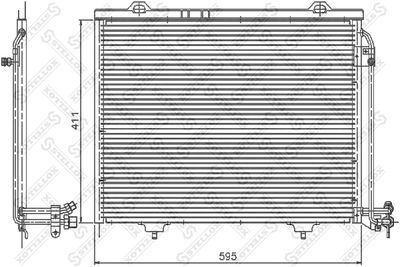 STELLOX 10-45127-SX Радиатор кондиционера  для CHRYSLER  (Крайслер Кроссфире)