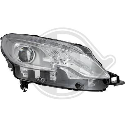 Основная фара DIEDERICHS 4227682 для PEUGEOT 2008