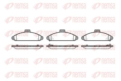 комплект спирачно феродо, дискови спирачки KAWE 0404 02