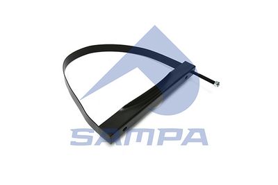 Cinta de sujeción, depósito de aire comprimido
