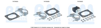 Монтажен комплект, изпускателна тръба BM Catalysts FK70592