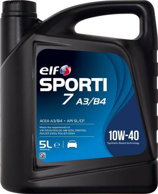 Motorový olej ELF Sporti 7 A3/B4 10W40, 5L
