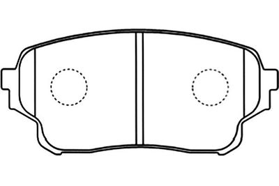 Kavo Parts Stabdžių trinkelių rinkinys, diskinis stabdys