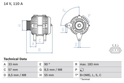 Генератор 0 986 082 730