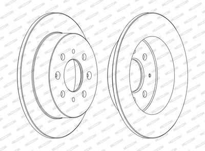 Remschijf set (2 stuks) Achter Links/Rechts
