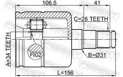 Joint Kit, drive shaft 2311-TATLH