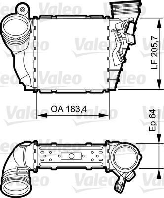 VALEO 817557 Интеркулер  для SEAT (Сеат)