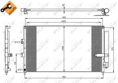 CONDENSATOR CLIMATIZARE NRF 35865 6