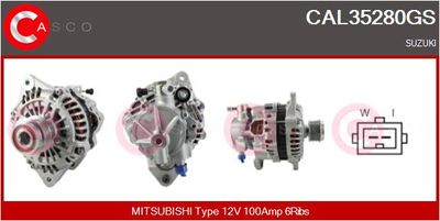 CASCO CAL35280GS Генератор  для SUZUKI (Сузуки)