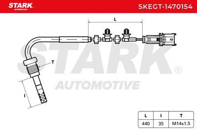 датчик, температура на изгорелите газове STARK SKEGT-1470154