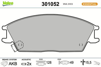SET PLACUTE FRANA FRANA DISC VALEO 301052