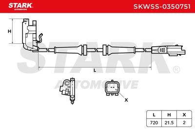датчик, обороти на колелото STARK SKWSS-0350751
