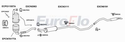 Układ wydechowy EUROFLO CNC4PI16D6022