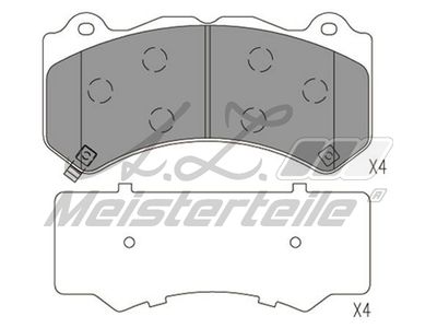 комплект спирачно феродо, дискови спирачки A.Z. Meisterteile AZMT-44-022-1977