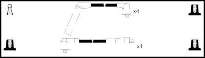 Комплект проводов зажигания LEMARK HOES747 для MITSUBISHI CORDIA