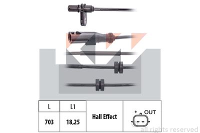 KW 460 266 Датчик АБС для RENAULT ZOE (BFM_) ZOE (BFMC, BFMD) KW 460 266 Датчик АБС для RENAULT ZOE (BFM_) ZOE (BFMC, BFMD)