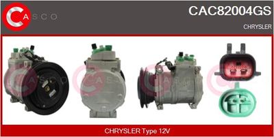 Компрессор, кондиционер CASCO CAC82004GS для CHRYSLER NEON