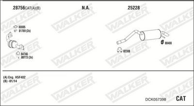 ABGASANLAGE WALKER DCK057398