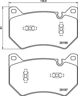 Комплект тормозных колодок, дисковый тормоз BREMBO P 85 181 для AUDI Q5