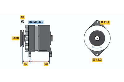 GENERATOR / ALTERNATOR BOSCH 0120489146